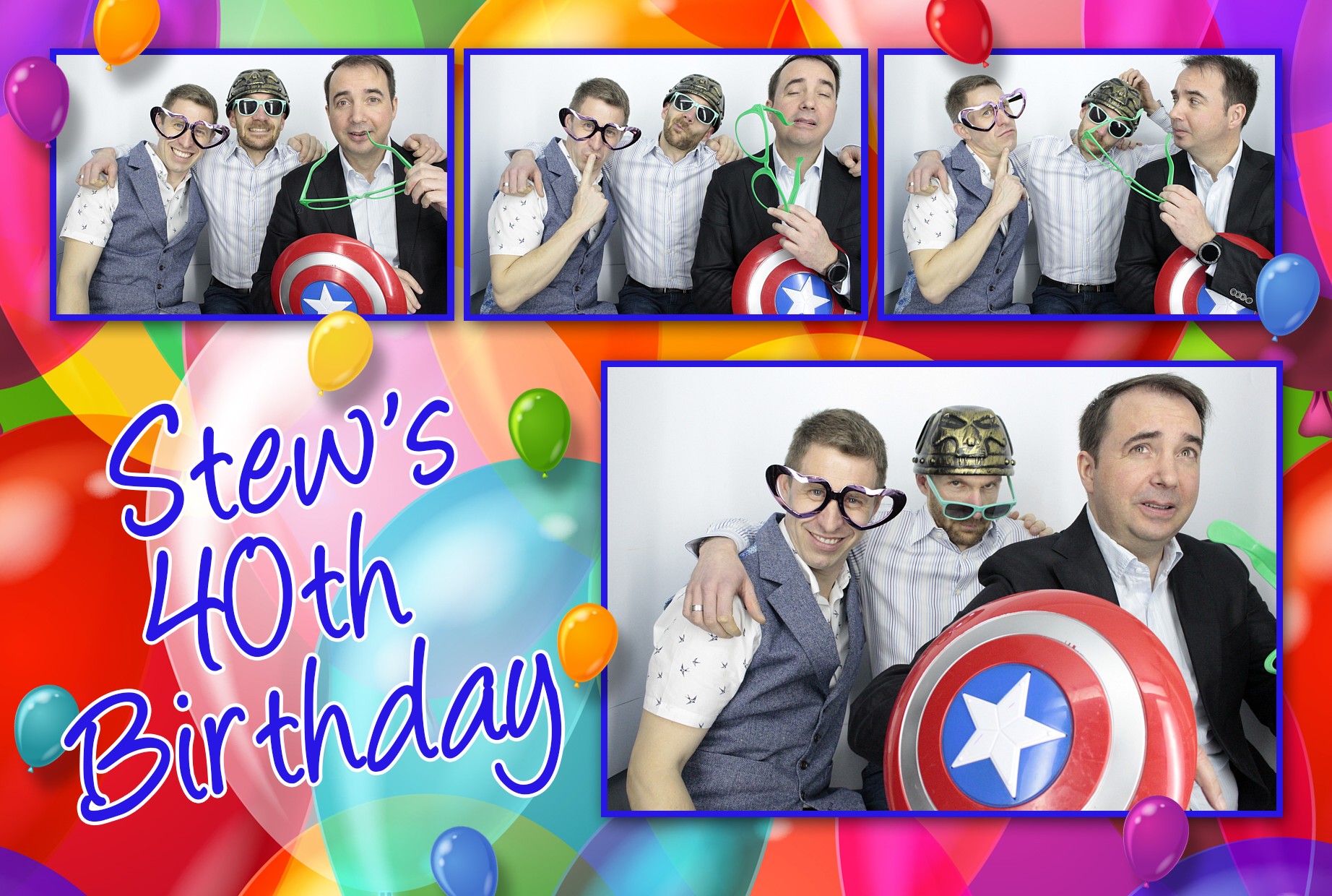 Stew's 40th Birthday | View more photos from the event at gallery.myphotoboothexperience.co.uk/u/MyPhotoBoothExperienceLtd/Stews-40th-Birthday